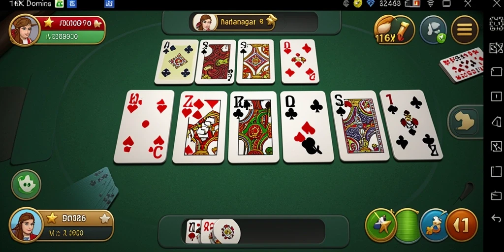 Tampilan gameplay menarik dari 116X dengan grafis Domino yang cantik.