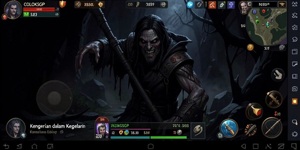 Tangkapan layar gameplay COLOKSGP yang menegangkan dan menyeramkan.