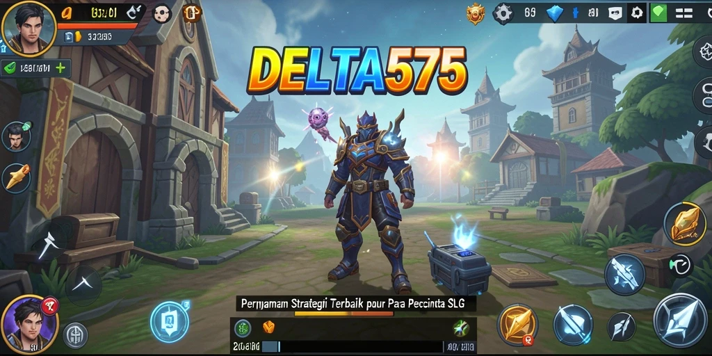 Tangkapan layar menunjukkan gameplay strategis yang seru di DELTA575.