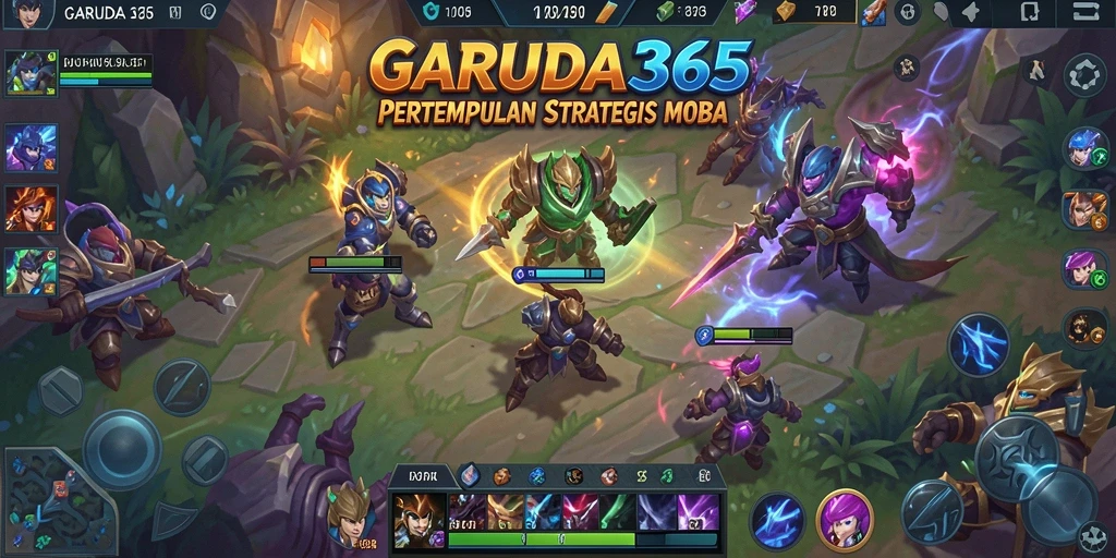 Tampilan aksi seru dalam gameplay GARUDA365 saat pertempuran intens.