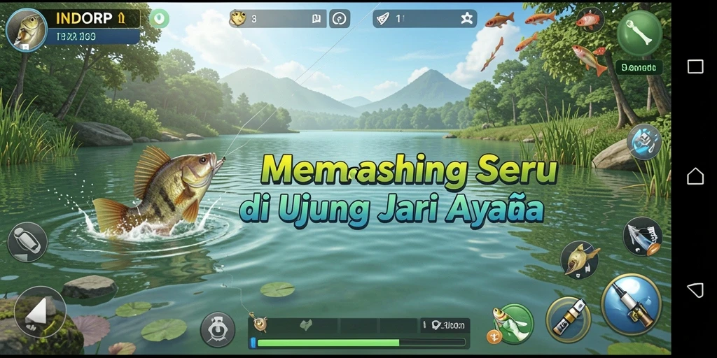 Tangkapan ikan besar yang menakjubkan dalam gameplay INDORP.
