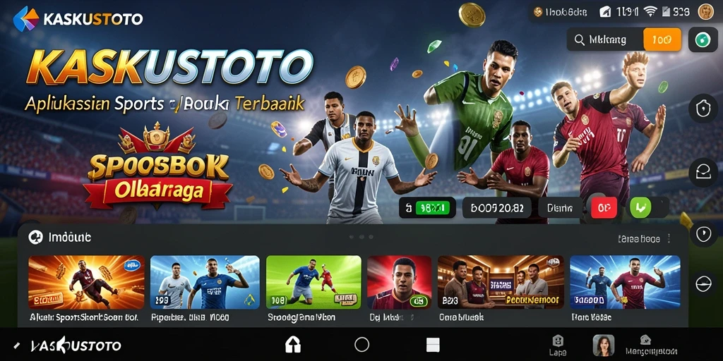 Tampilan gameplay KASKUSTOTO dengan berbagai pilihan taruhan olahraga.