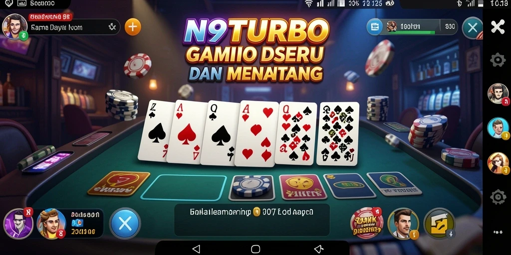 Tampilan gameplay N9TURBO yang menarik dan interaktif.