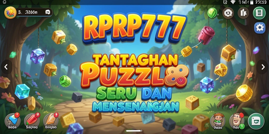 Screenshot gameplay RPRP777 menampilkan tantangan puzzle yang menarik.