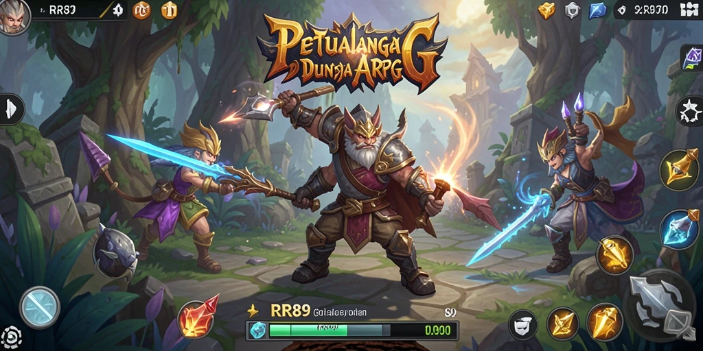 Tampilan gameplay ARPG seru dan penuh aksi di RR89.