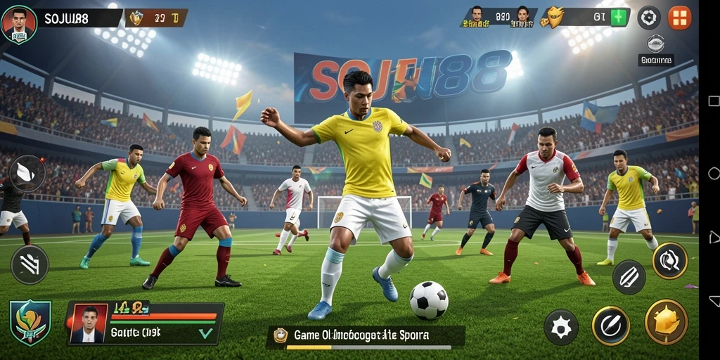 Tampilan gameplay menarik dari SOJU88 yang menampilkan aksi olahraga.
