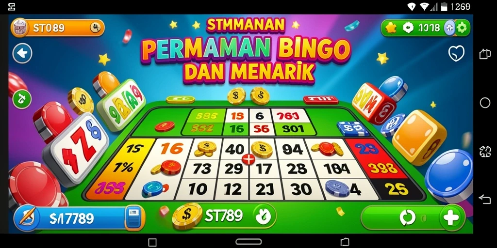 Tampilan gameplay ST789 yang menarik dan seru saat bermain Bingo.