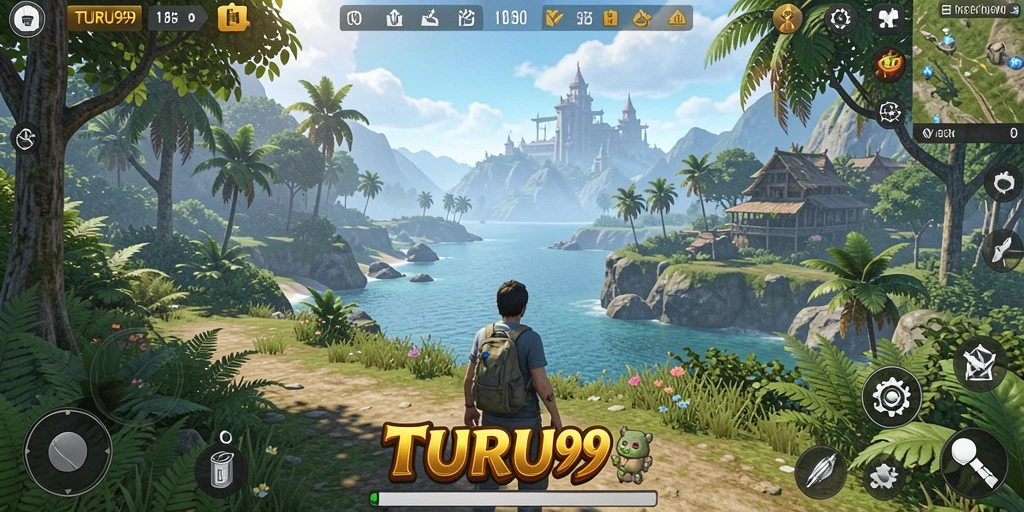 Gameplay TURU99 yang mendebarkan dalam dunia terbuka.