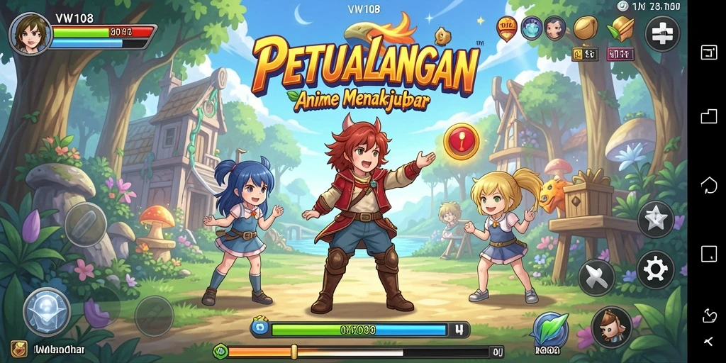 Tampilan memukau dari gameplay VW108 yang penuh aksi.