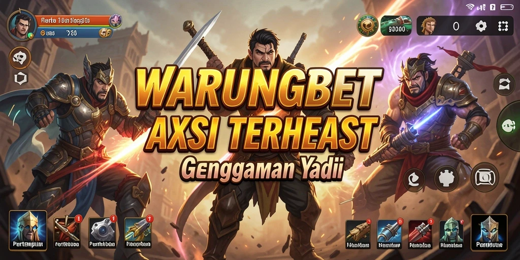 Screenshot WARUNGBET menampilkan momen intens dalam pertempuran aksi.